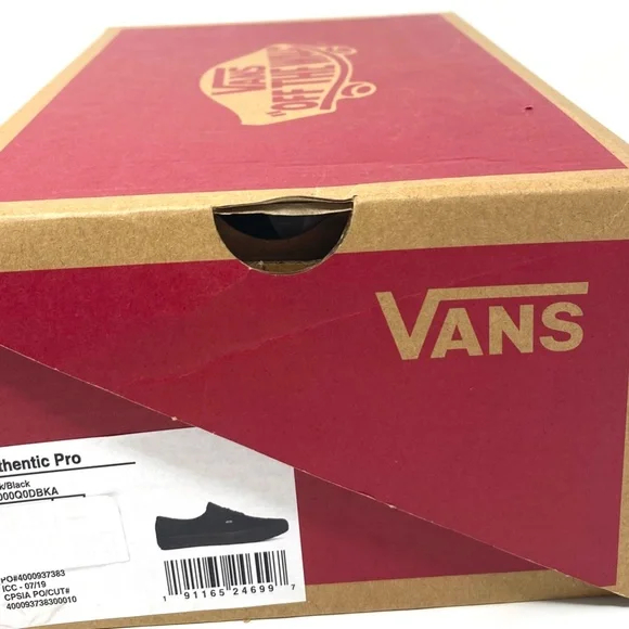 VANS Women's Size 5 Authentic Pro POPCUSH Black Low Classic Sneakers VN000Q0DBKA - Picture 10 of 11